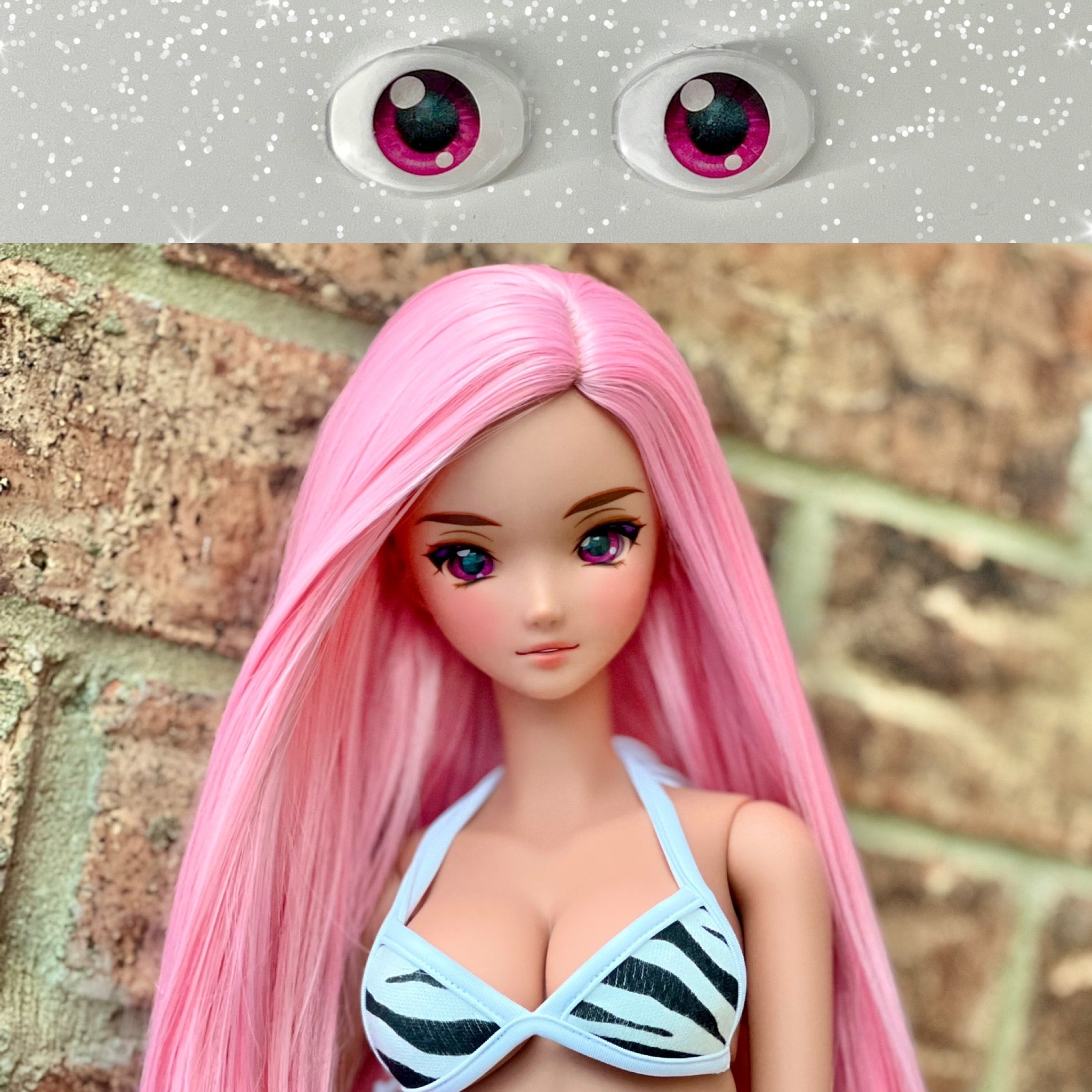 Real Smart Doll Eyes “BLUE GREEN” – Realistic Smart Doll Eyes – Dollofakind