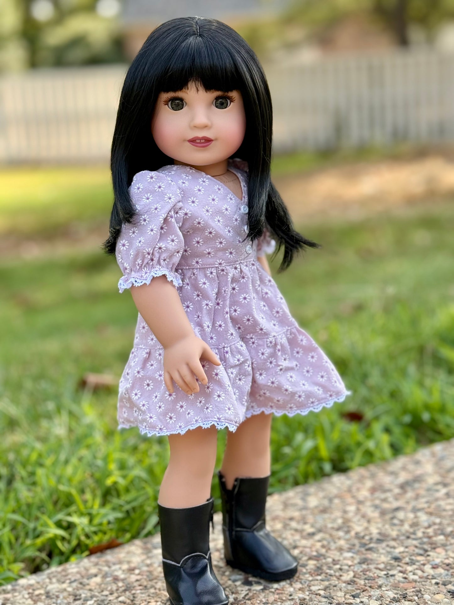 Lavish “Black Lily” Med Bangs