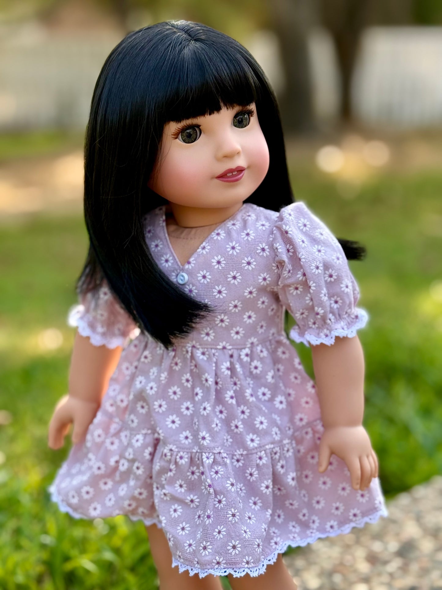 Lavish “Black Lily” Med Bangs