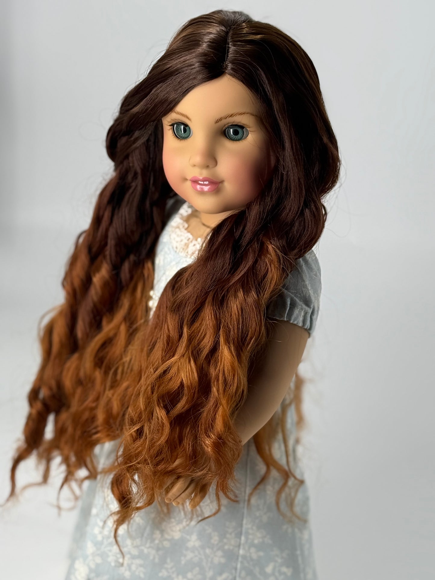 Lavish “Nutmeg” Ombre-dyed Spiral Curls