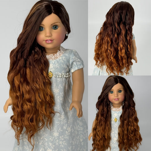 Lavish “Nutmeg” Ombre-dyed Spiral Curls