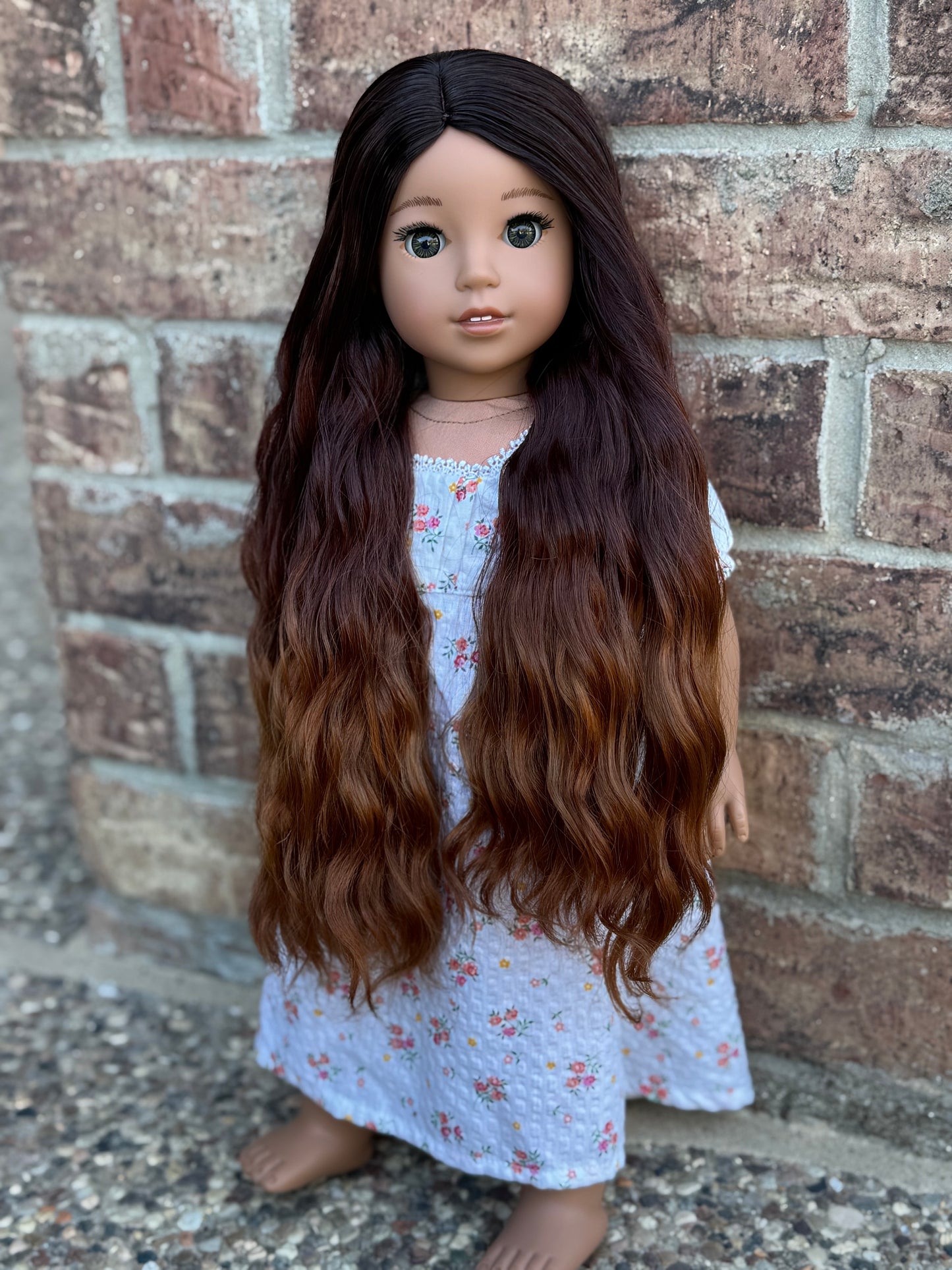 Lavish “Nutmeg” Ombre-dyed Spiral Curls