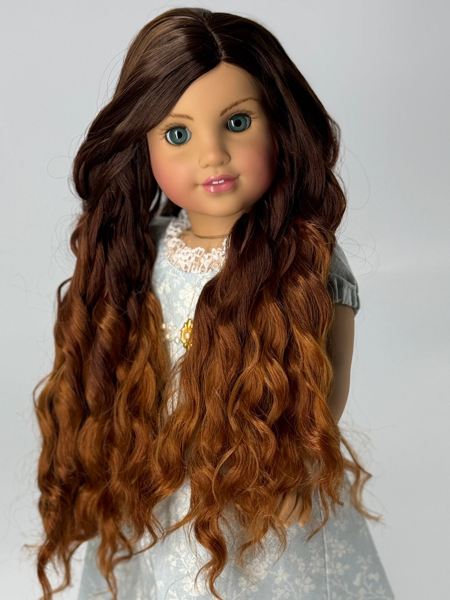 Lavish “Nutmeg” Ombre-dyed Spiral Curls