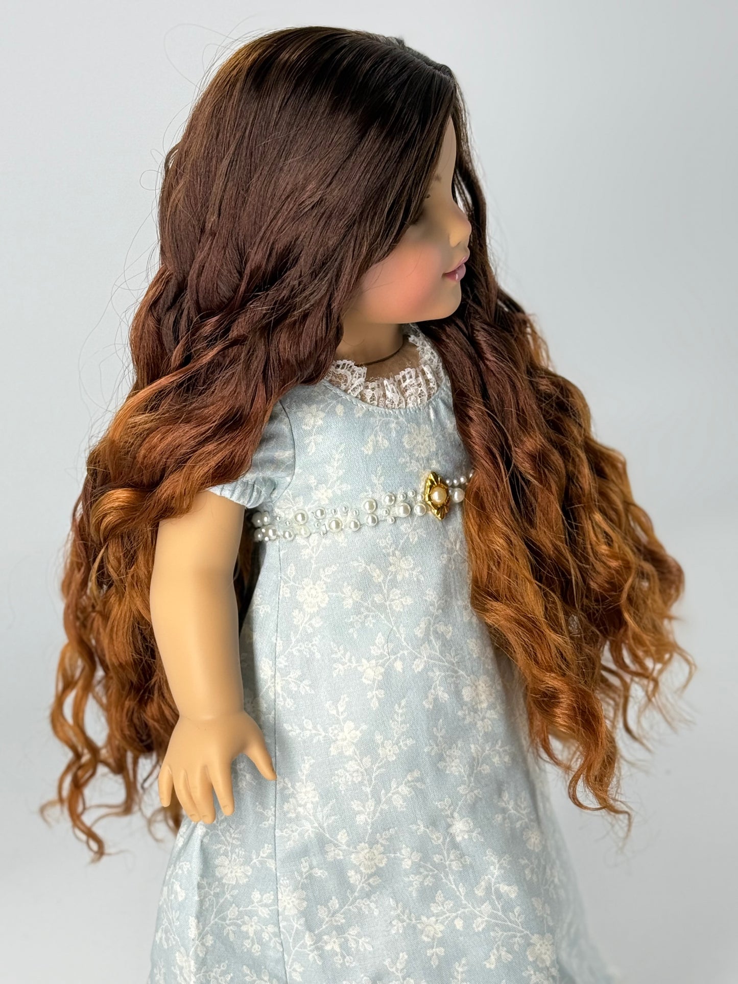 Lavish “Nutmeg” Ombre-dyed Spiral Curls