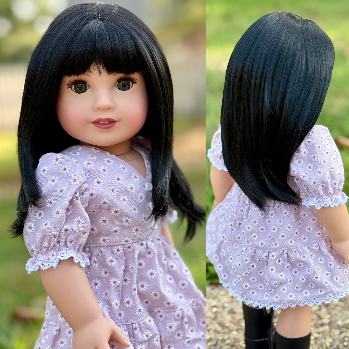 Lavish “Black Lily” Med Bangs