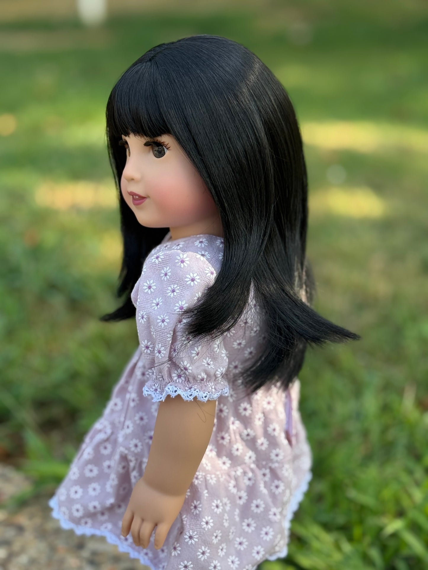Lavish “Black Lily” Med Bangs