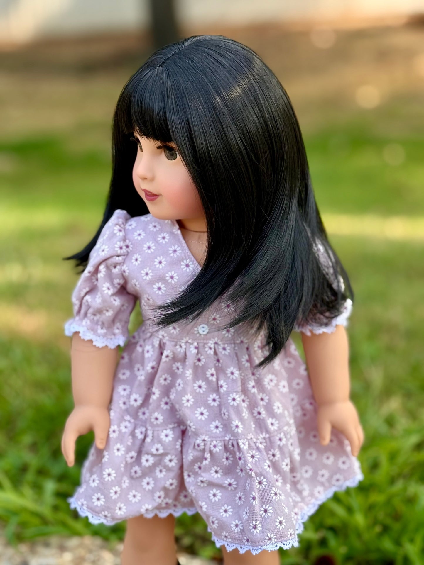 Lavish “Black Lily” Med Bangs