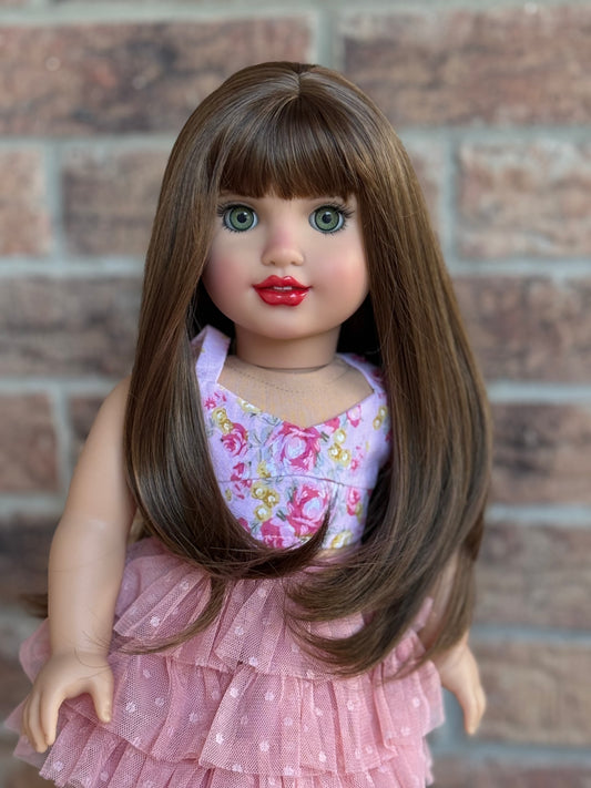 Lavish “Mocha Mirage” Bangs, Straight