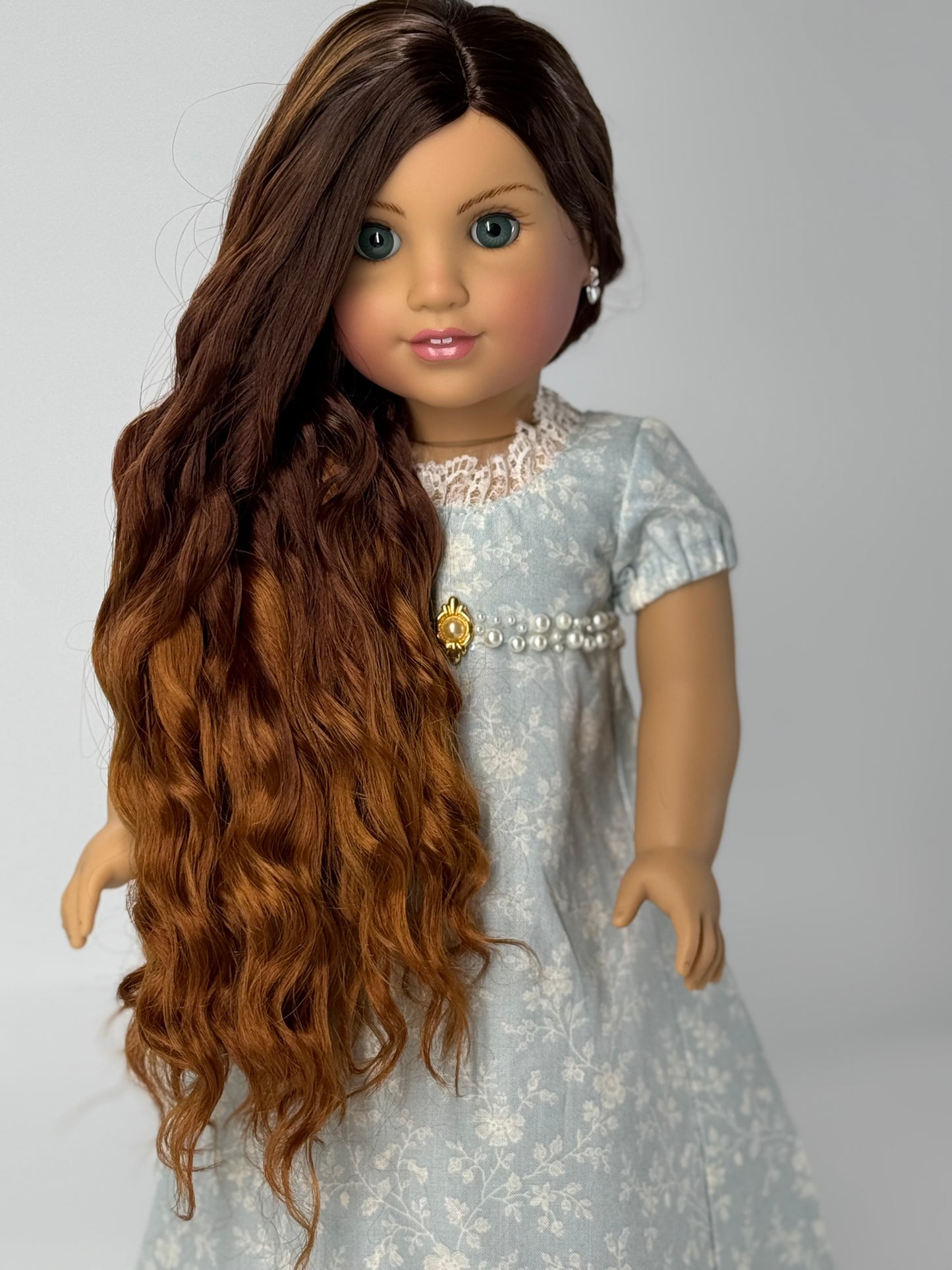 Lavish “Nutmeg” Ombre-dyed Spiral Curls