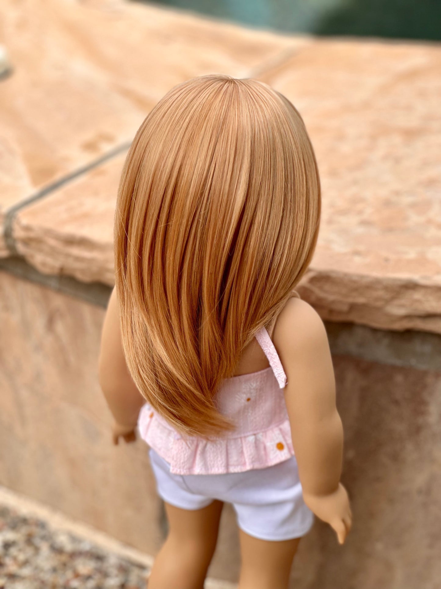 Lavish “Amber Glow” Med Bangs