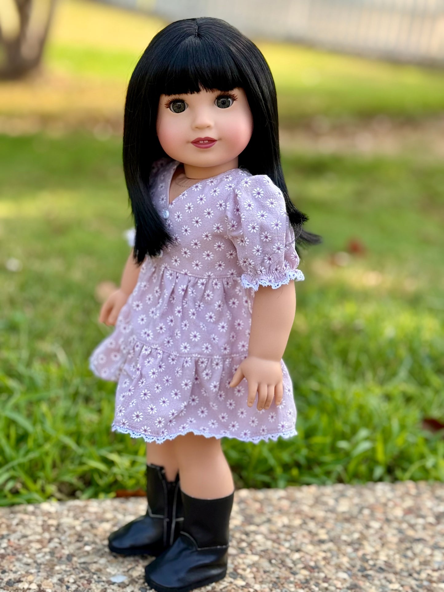 Lavish “Black Lily” Med Bangs