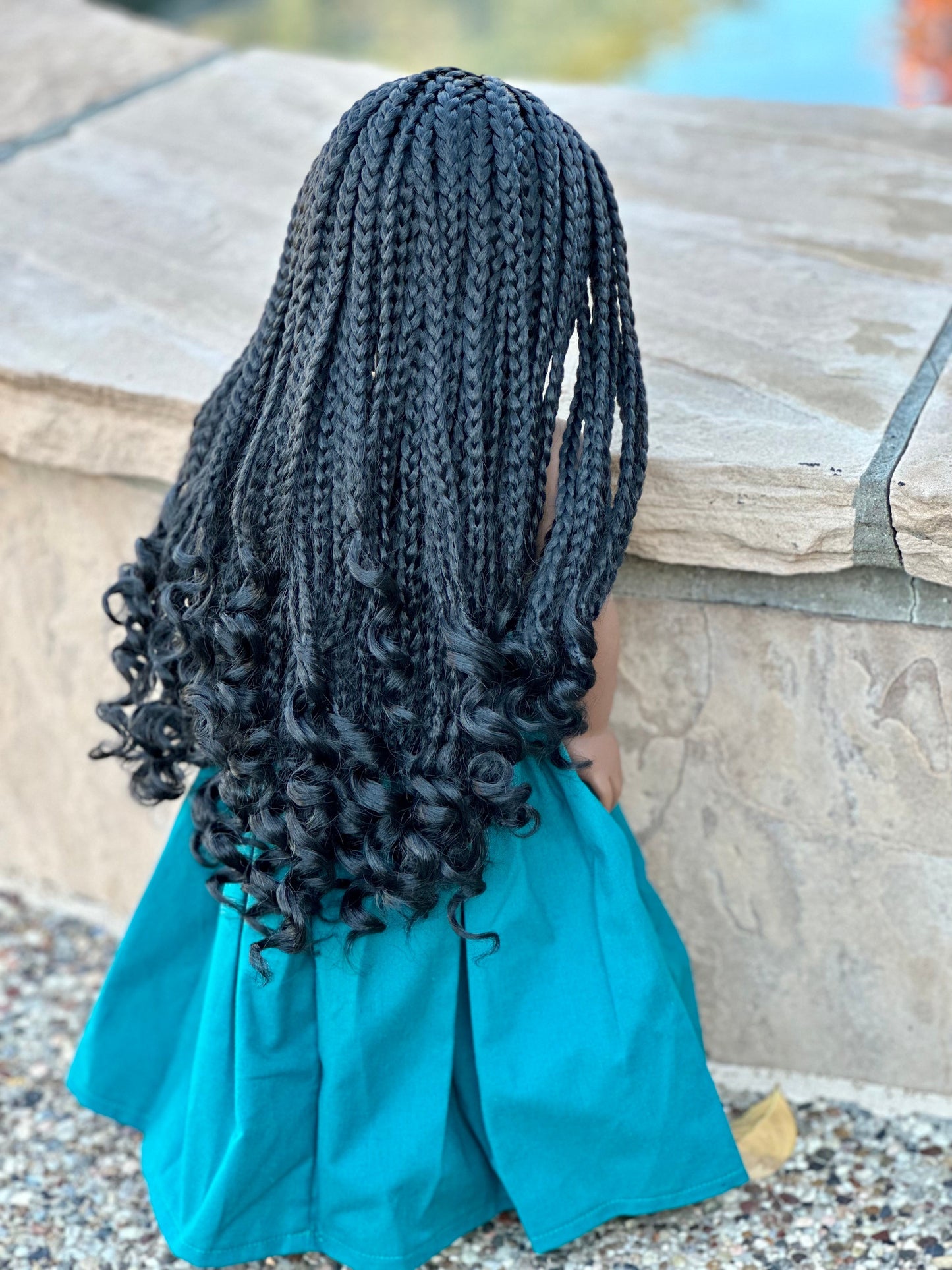 Lavish “Black Pearl Elegance” Braids