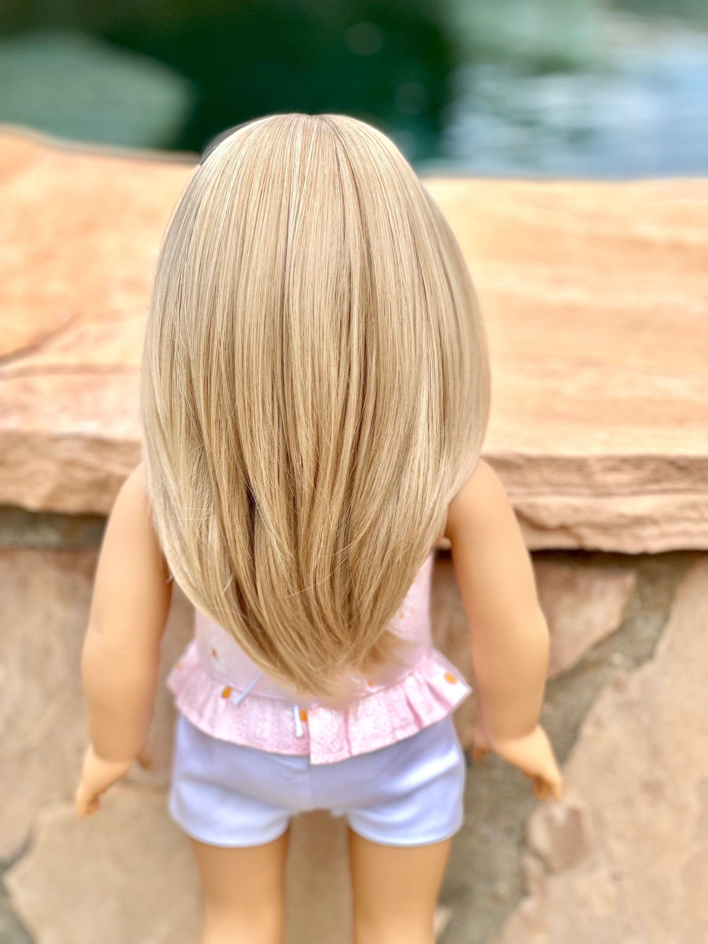 Lavish “Cashmere Creme” Med Bangs