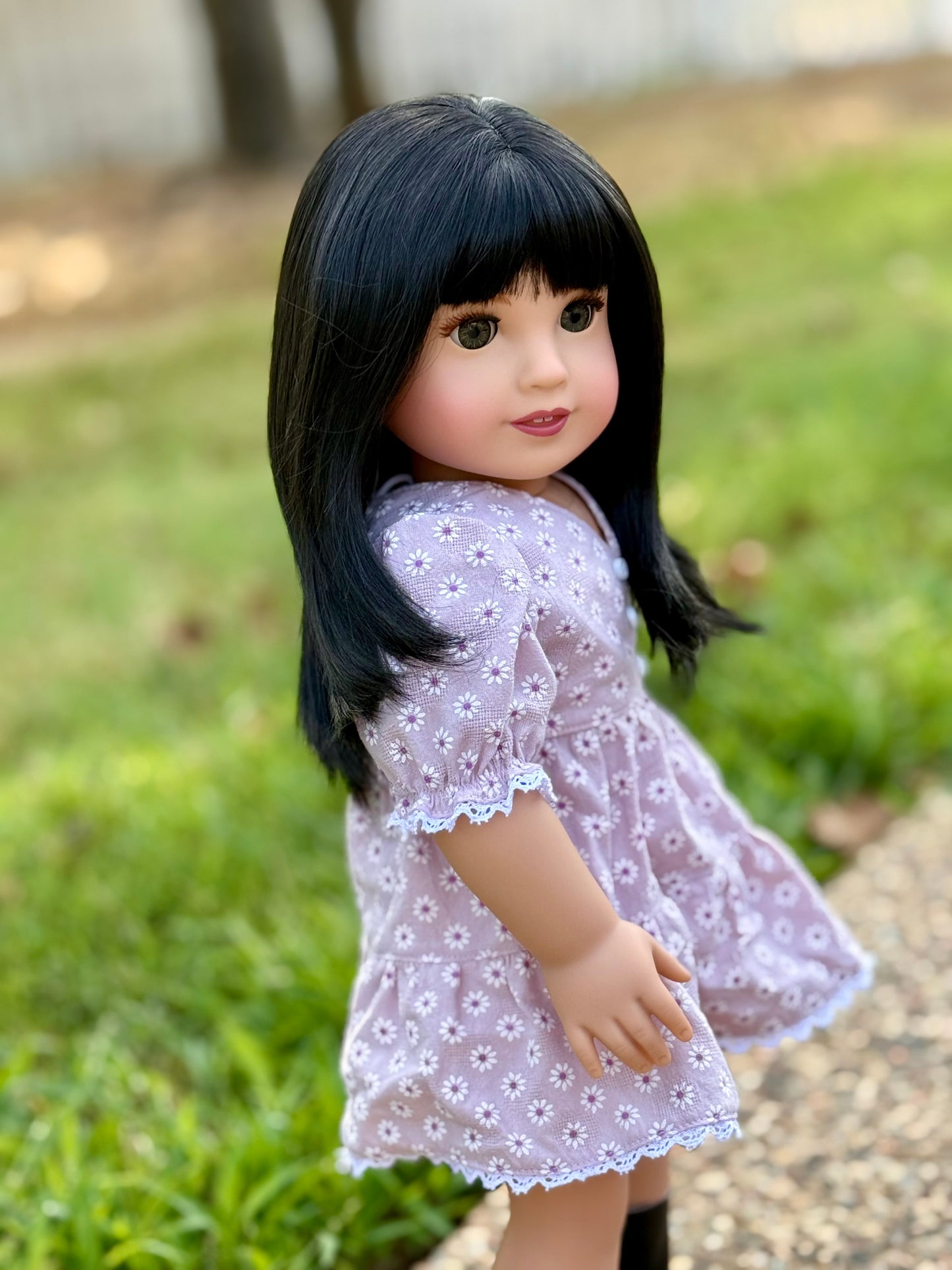 Lavish “Black Lily” Med Bangs