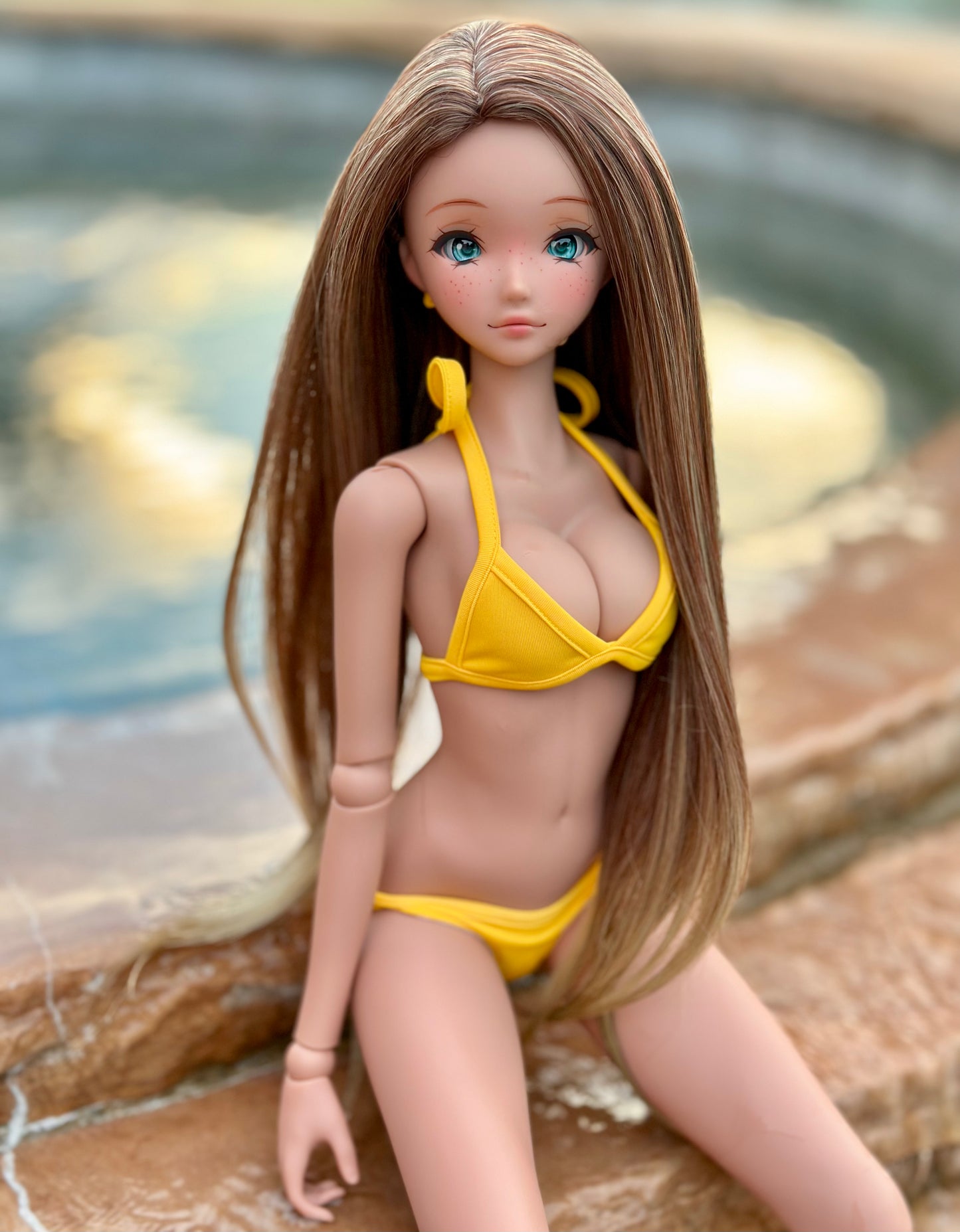 Chic Size 21.5cm Wig “Caramel Truffle”