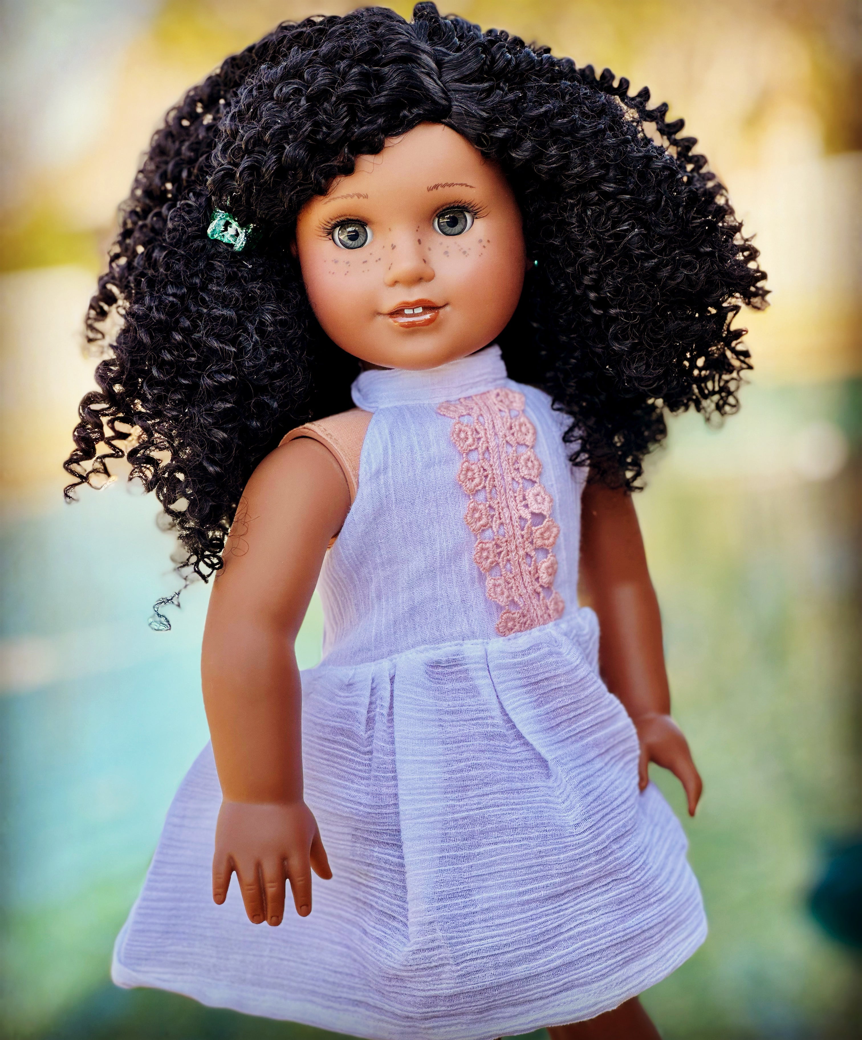 curly doll wig