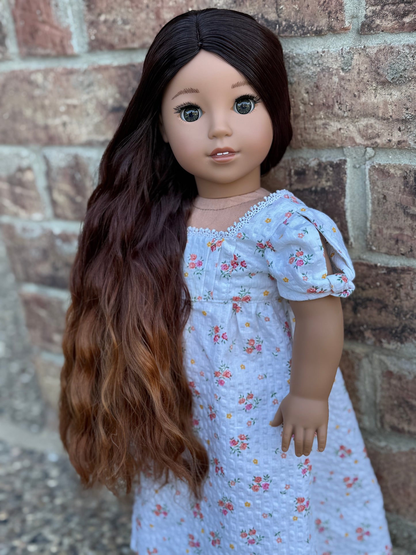 Lavish “Nutmeg” Ombre-dyed Spiral Curls