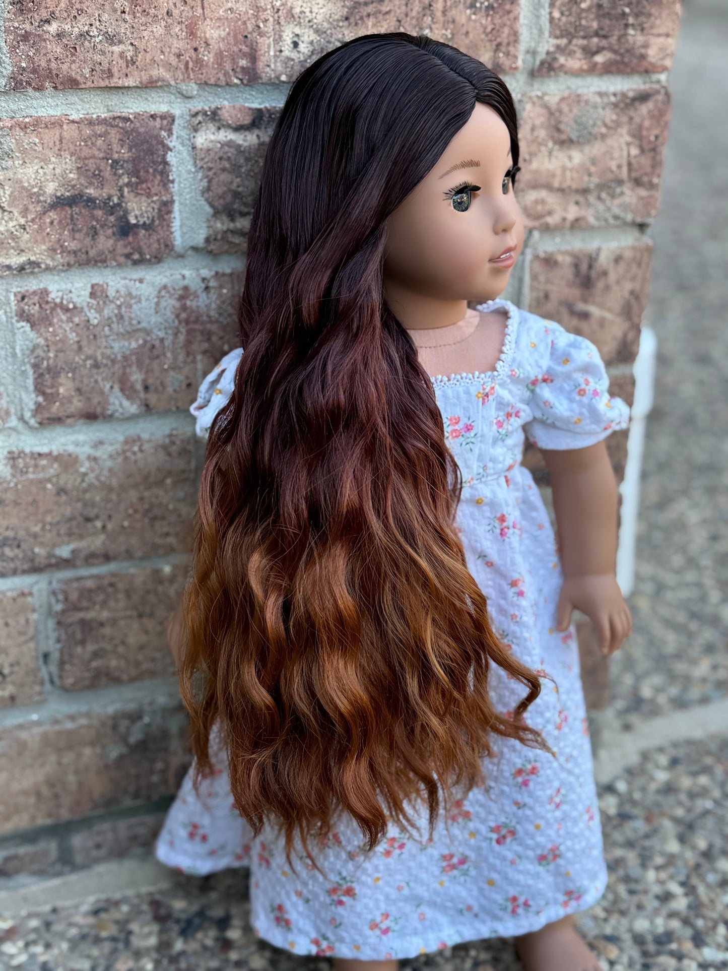 Lavish “Nutmeg” Ombre-dyed Spiral Curls