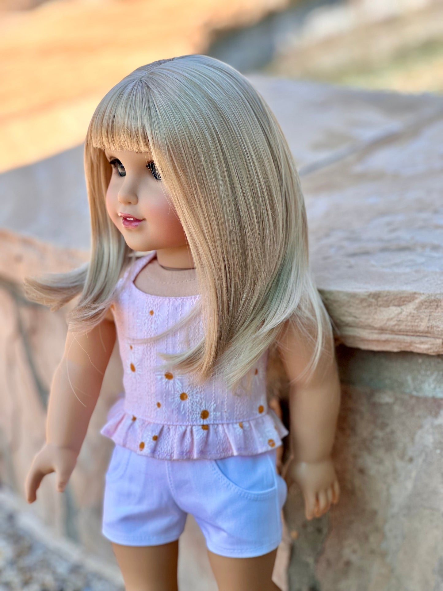 Lavish “Cashmere Creme” Med Bangs