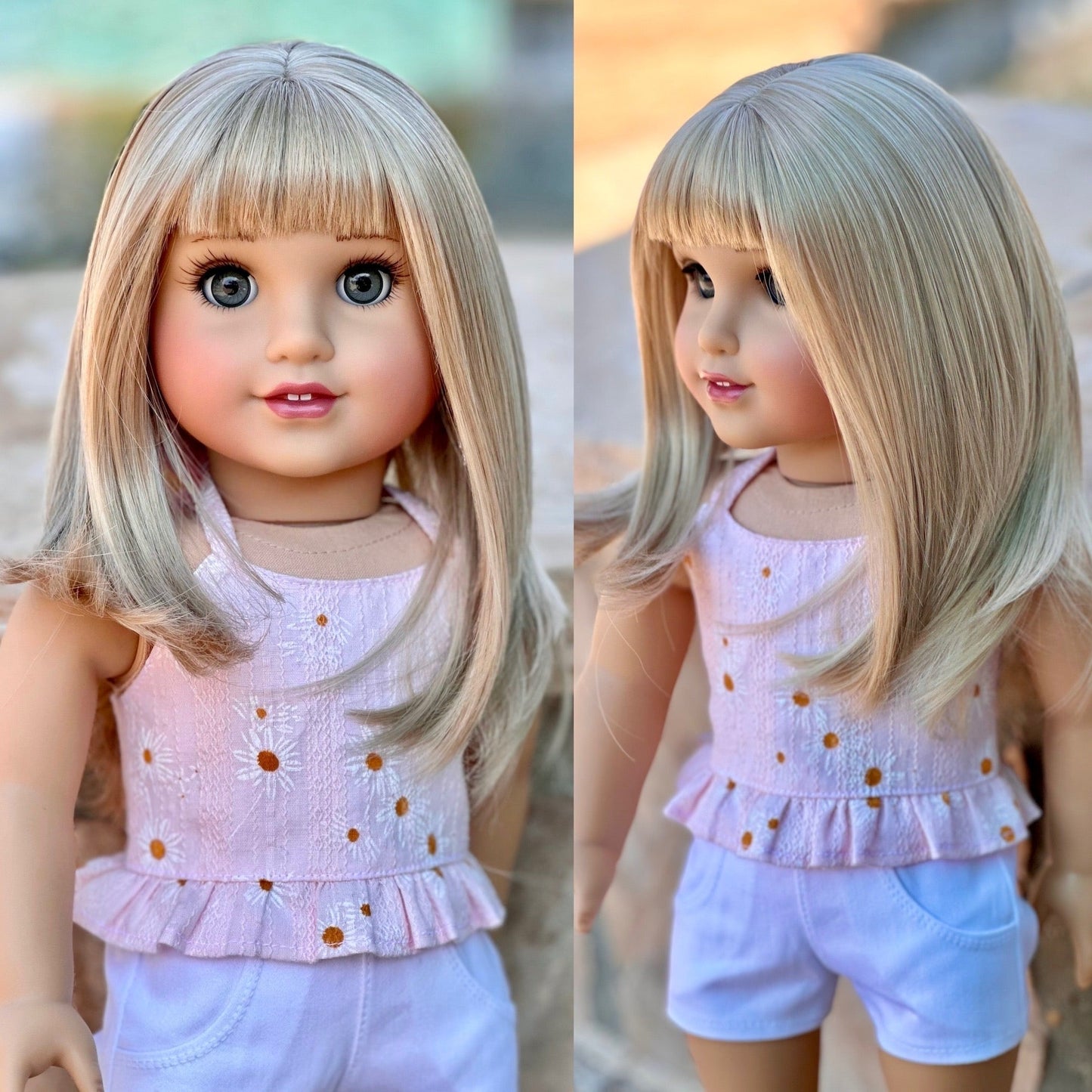 Lavish “Cashmere Creme” Med Bangs