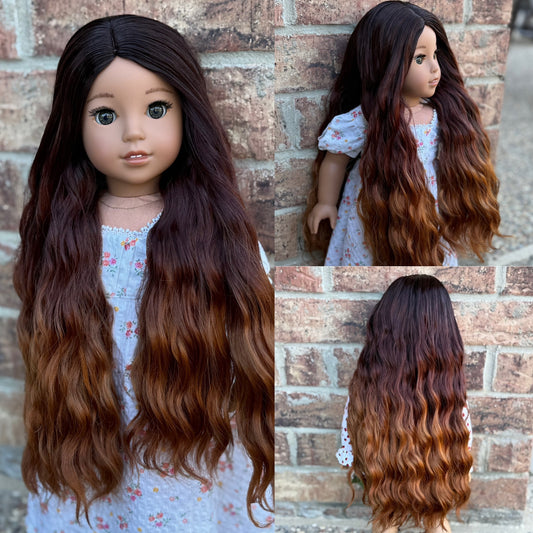 Lavish “Nutmeg” Ombre-dyed Spiral Curls