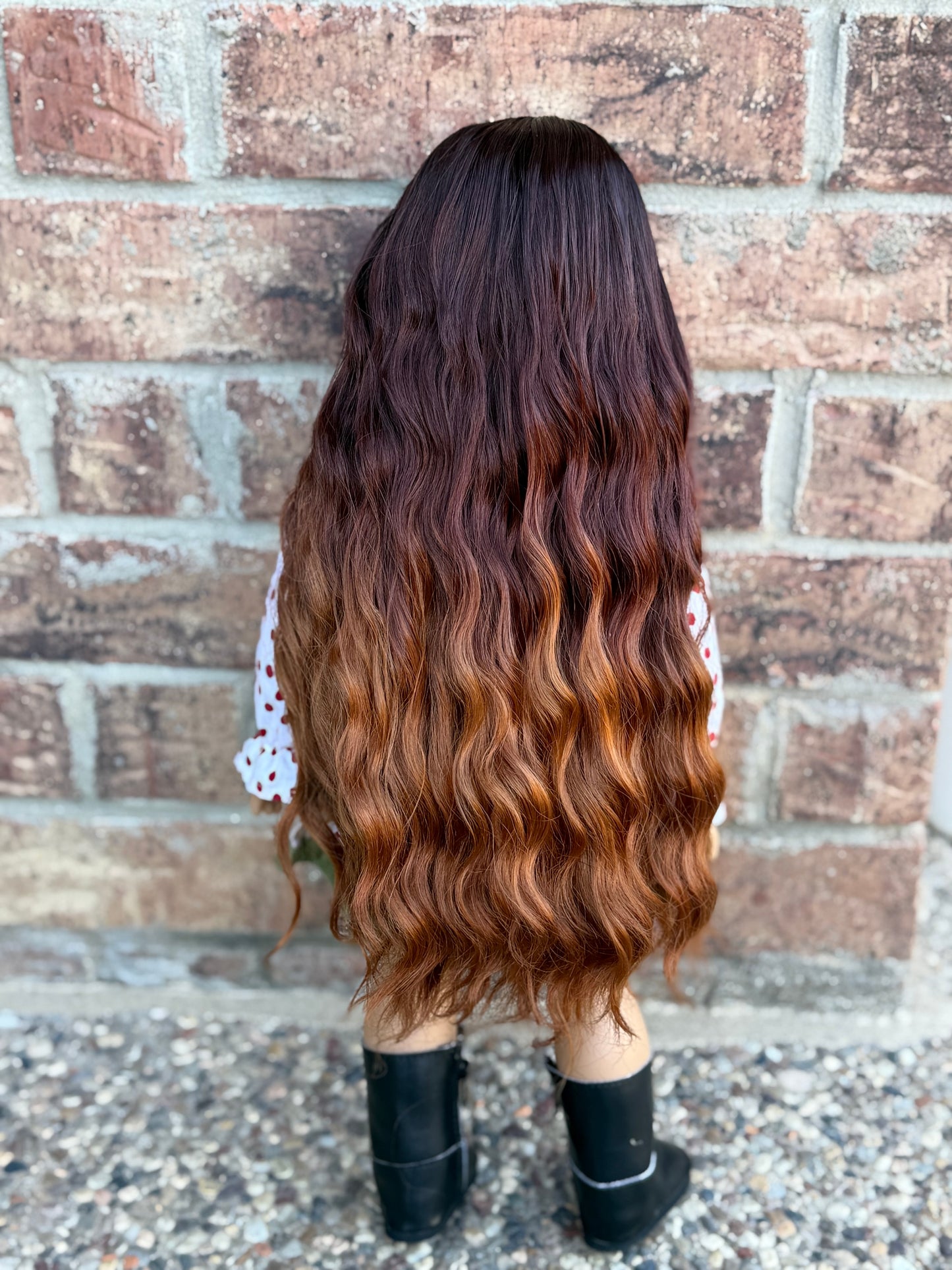 Lavish “Nutmeg” Ombre-dyed Spiral Curls
