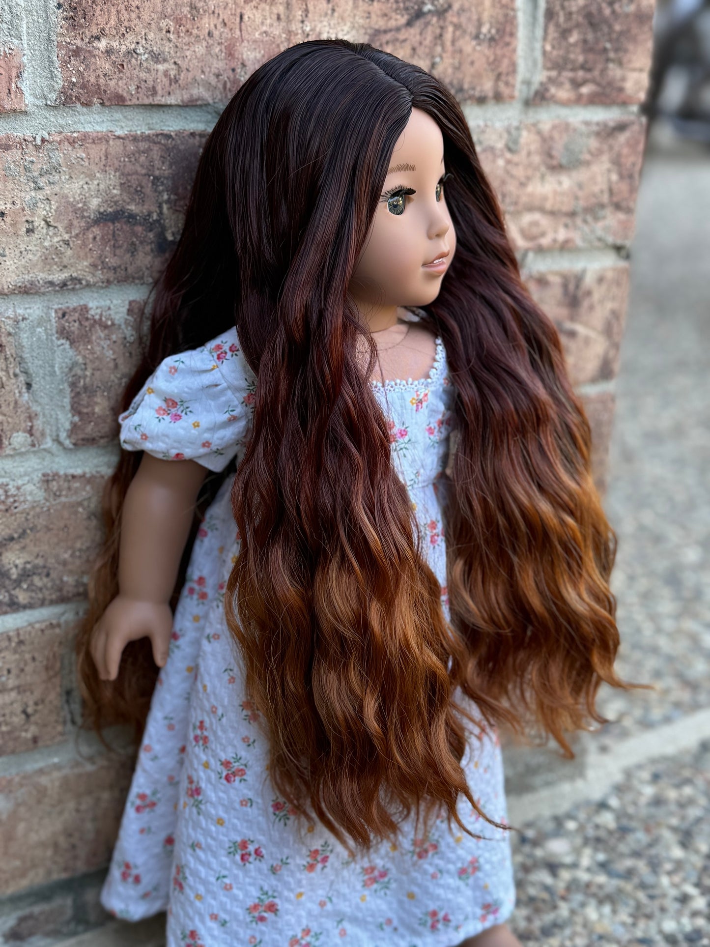 Lavish “Nutmeg” Ombre-dyed Spiral Curls