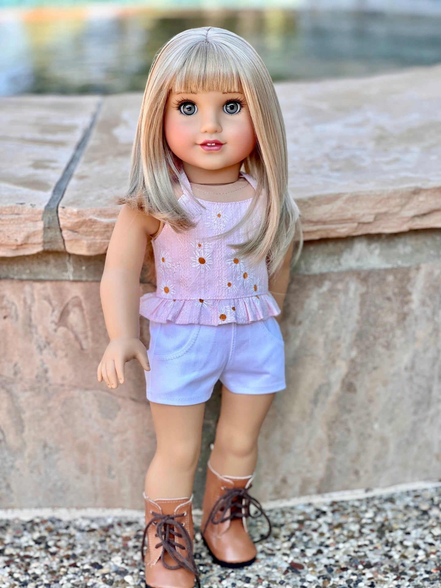 Lavish “Cashmere Creme” Med Bangs