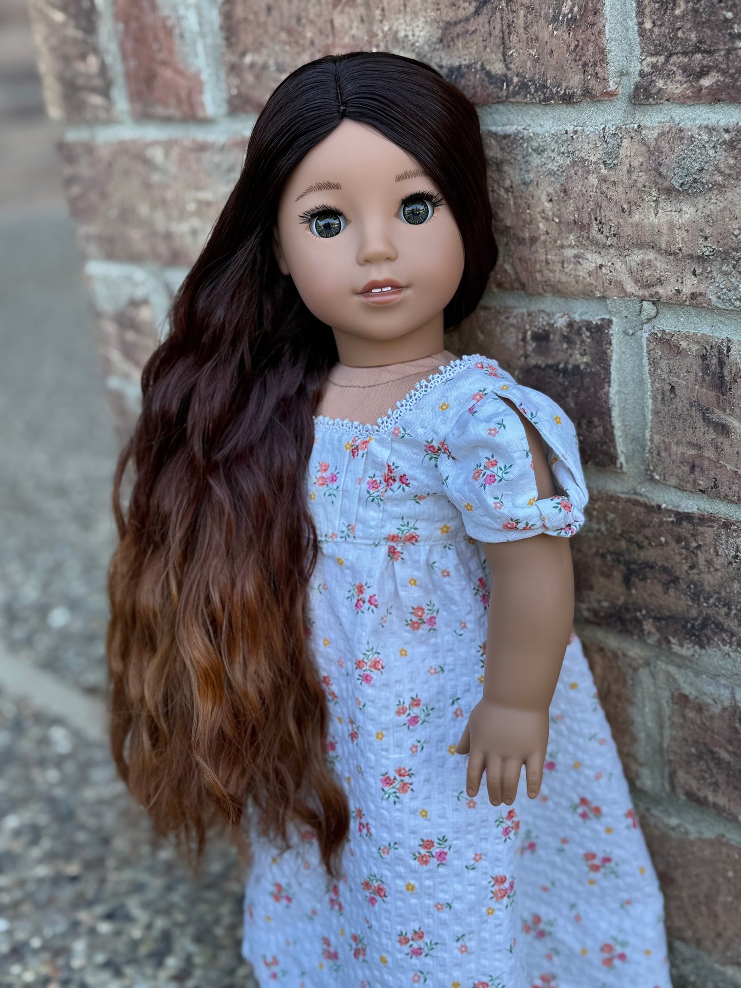 Lavish “Nutmeg” Ombre-dyed Spiral Curls