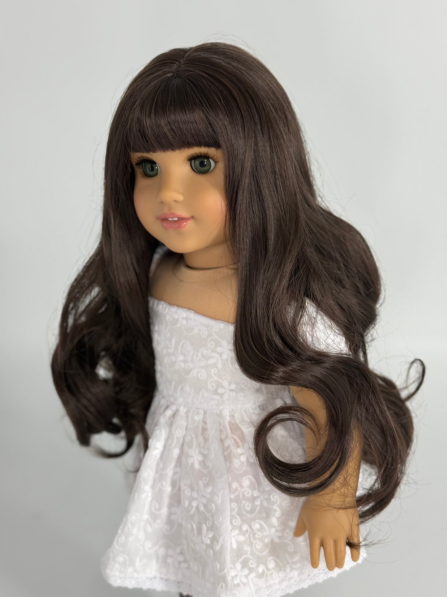 Lavish “French Espresso” Bangs