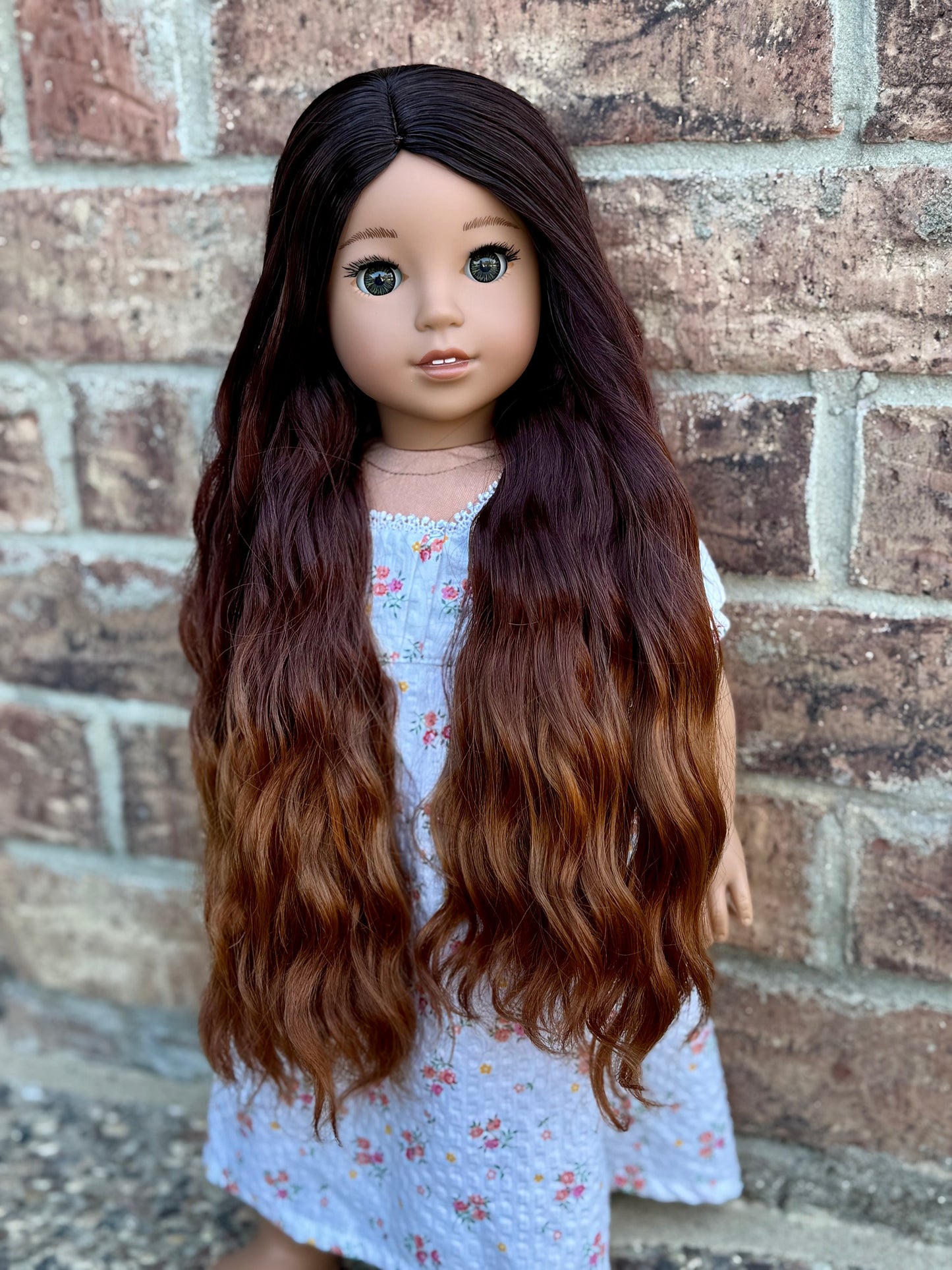 Lavish “Nutmeg” Ombre-dyed Spiral Curls