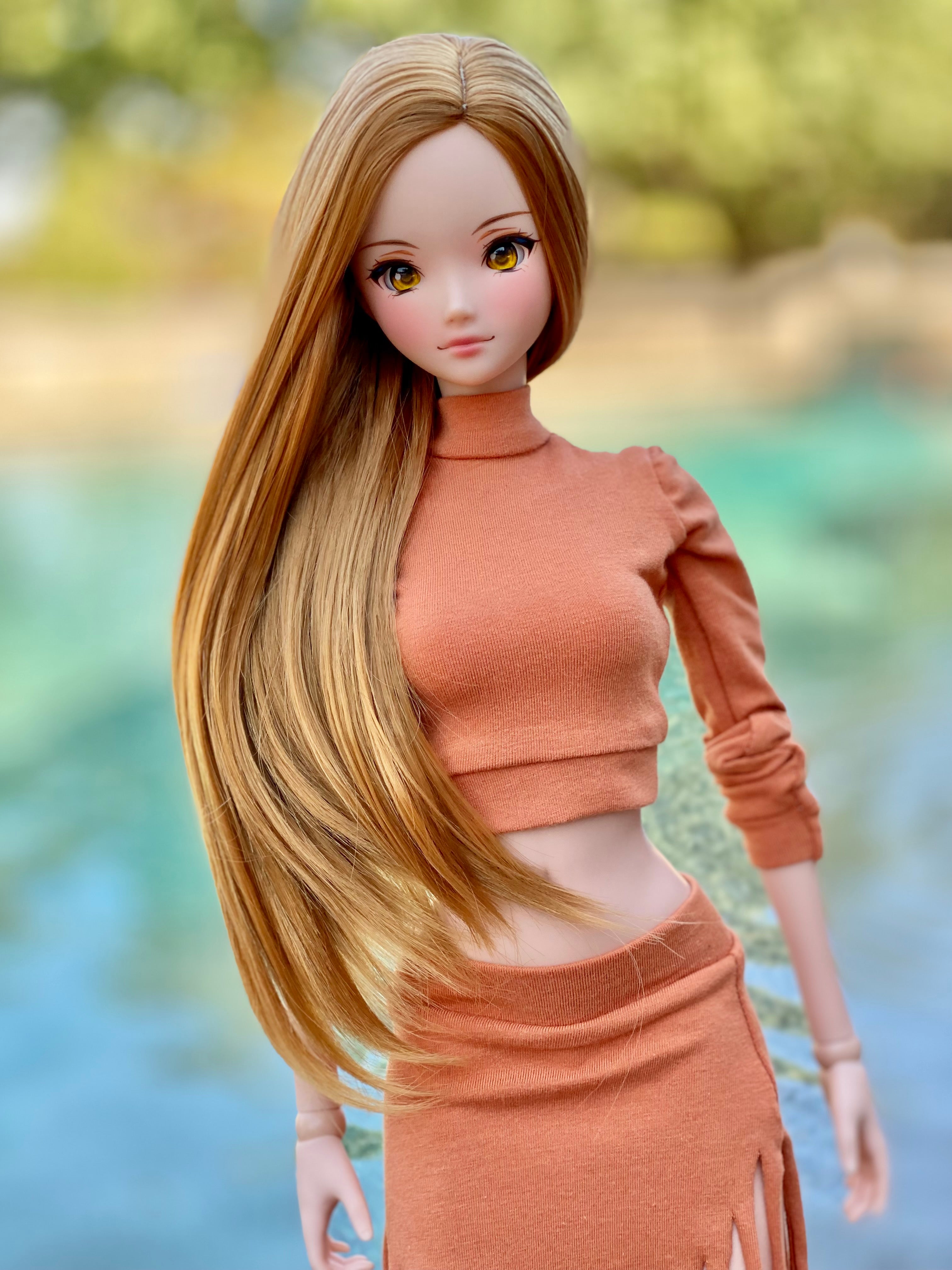 LAVISH Size 21cm Wig “Apple Cider” Straight – DallasDollCo