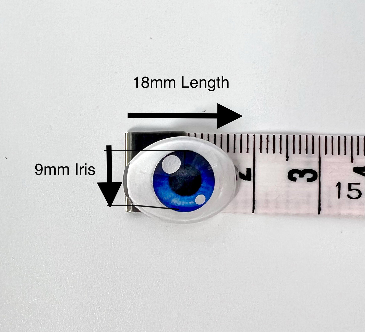 Midnight Blue Oval Eye for Smart Doll, BJD 18mm Length