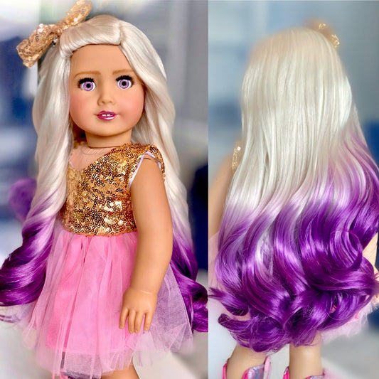 American Girl Doll Wig “Violet Shortbread”