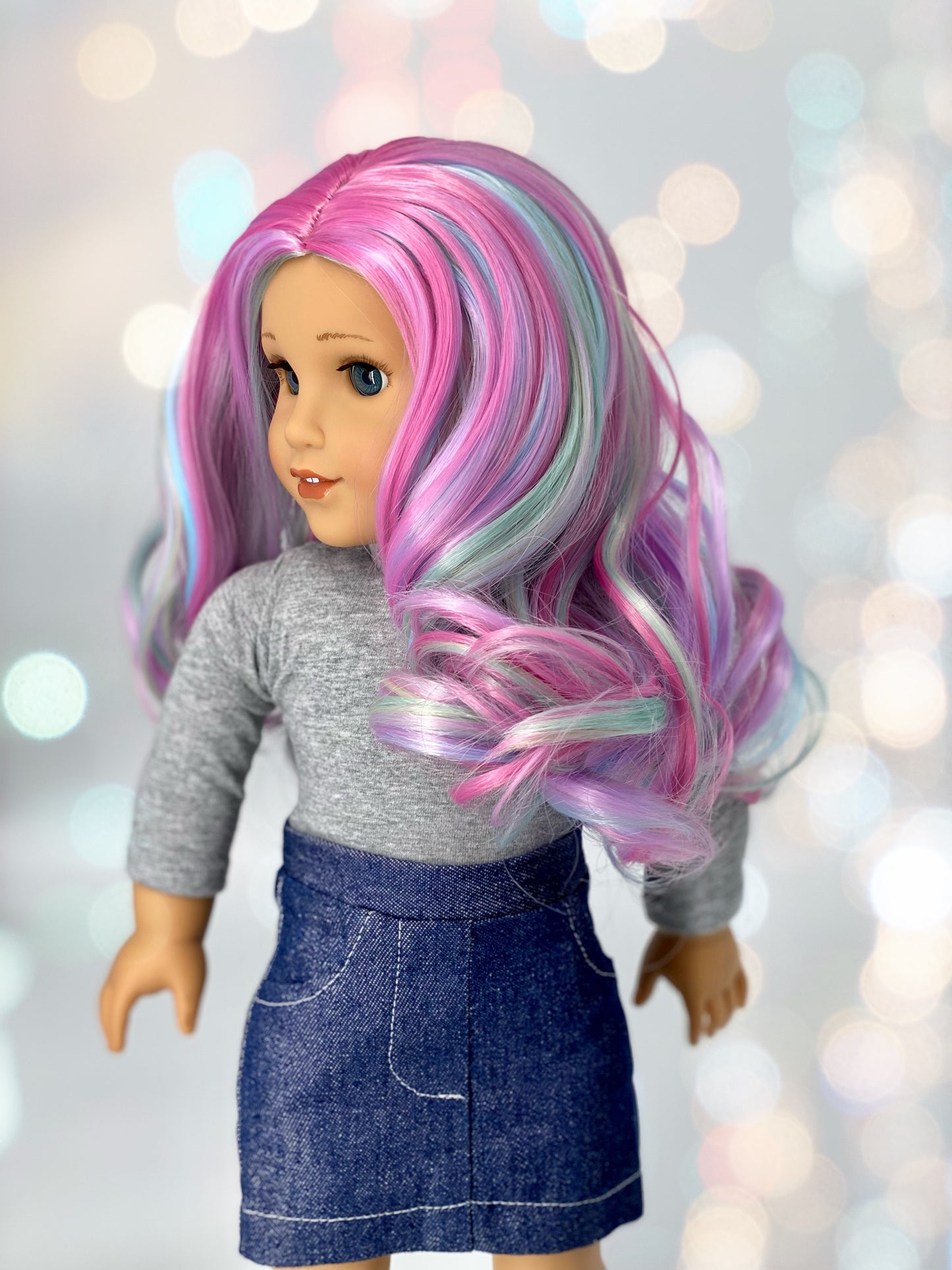 CHIC American Girl Doll Size 11.5” Wig “Pretty Petunia”