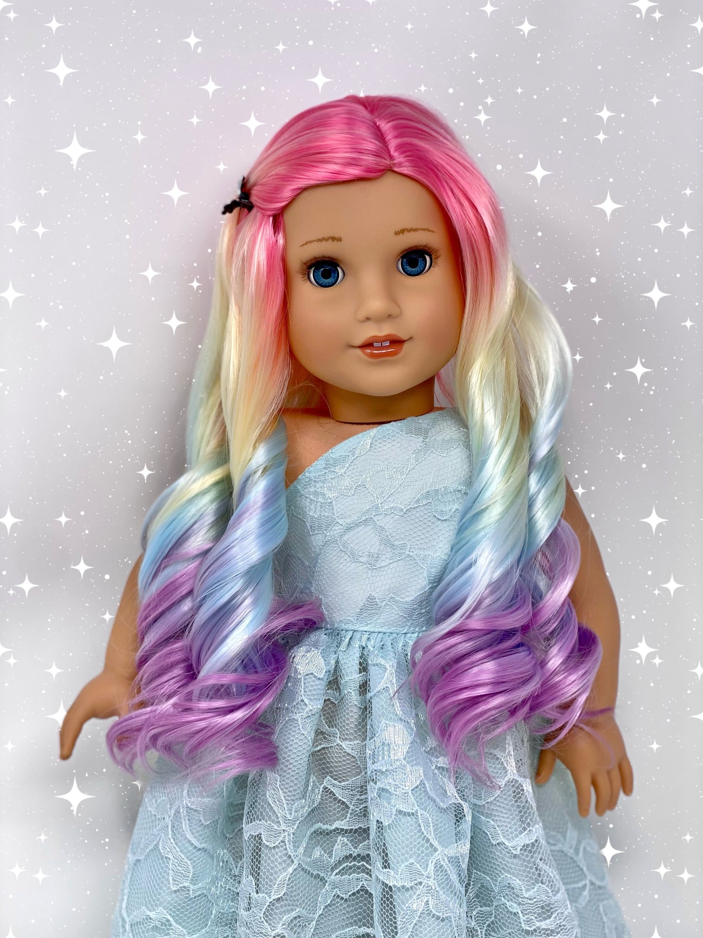 “Pastel Fairy” Rainbow curls